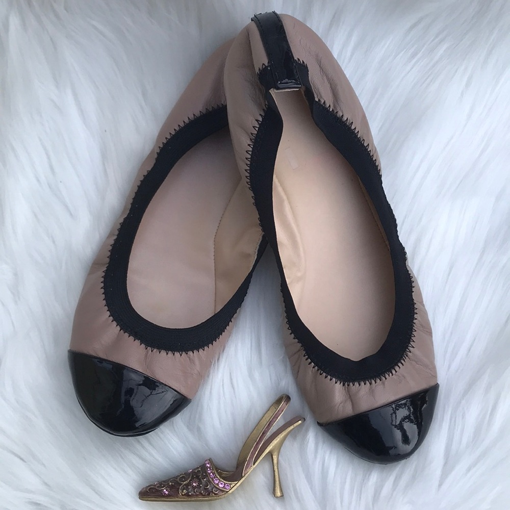 COLE HAAN flats black - tan